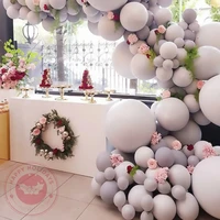 5 10 12 18 36 pastel grey balloons matte gray macaron balloon baby shower wedding decorations happy birthday party supplies