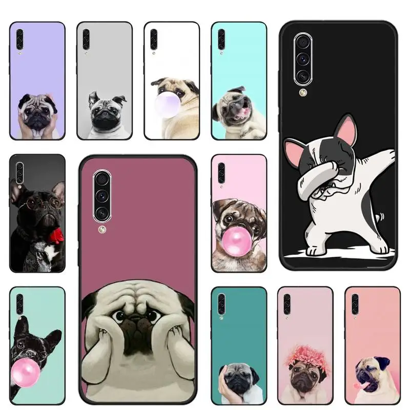 

Bulldog cute animal cute pet Phone Case For Samsung galaxy S note 7 8 9 10 20 fe edge A 6 10 20 30 50 51 70 lite plus Soft