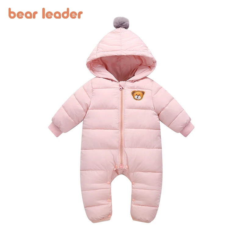 

Bear Leader/Новинка 2020 года; Модные комбинезоны для маленьких девочек; Милая зимняя одежда; Одежда для новорожденных мальчиков с милым рисунком; ...