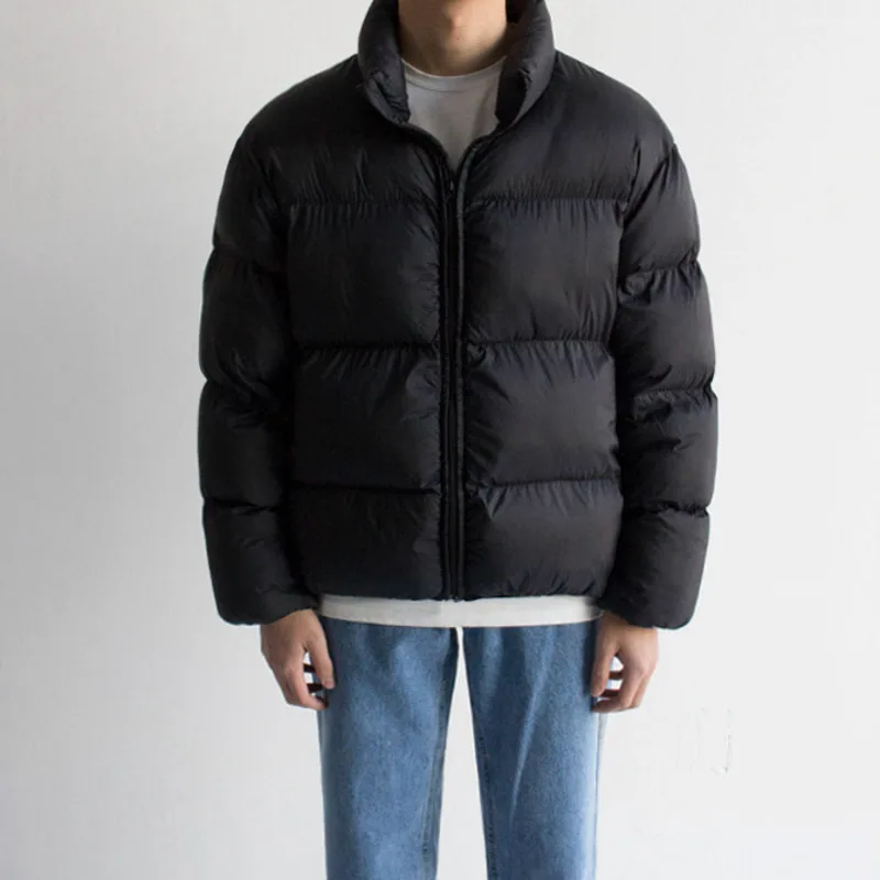 

Шикарные зимние стеганые куртки SYUHGFA в Корейском стиле, мужская хлопковая одежда с воротником-стойкой и длинными рукавами, новинка 2022, утепл...