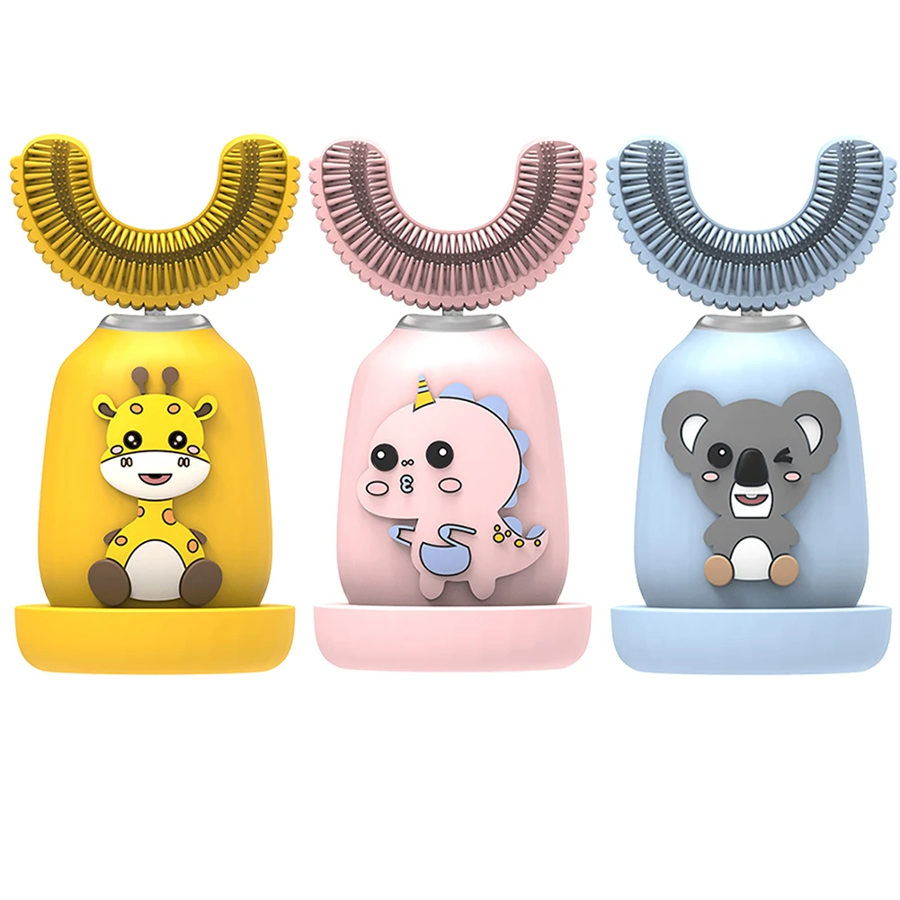 

Smart Sonic Kids Electric Toothbrush U Shape Automatic Whitening Toothbrush Soft Brush Children Cartoon Toddler Toothbrush