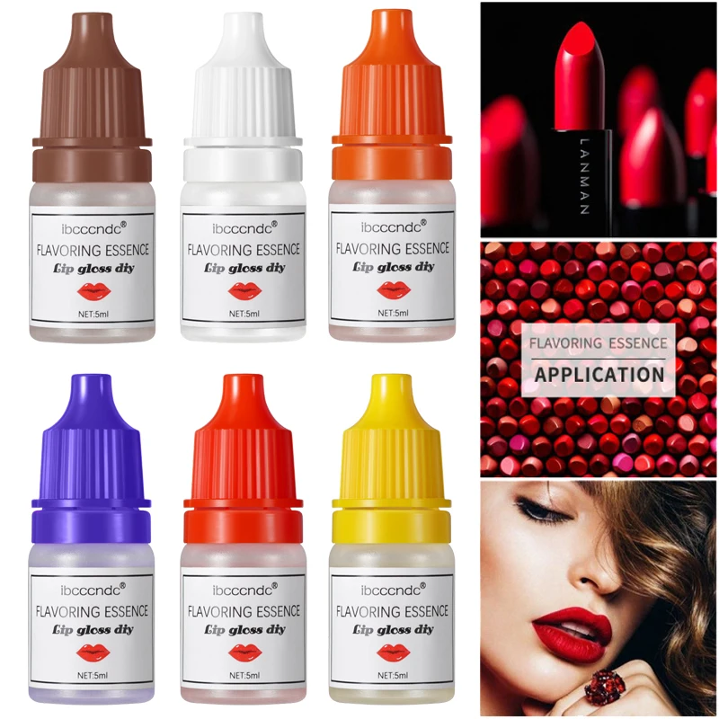 5ml Lip Gloss Base Essential Oil Lipsticks Handmade Cosmetics DIY Makeup Lipgloss Natural Flavor Essence Flavoring Fragrance