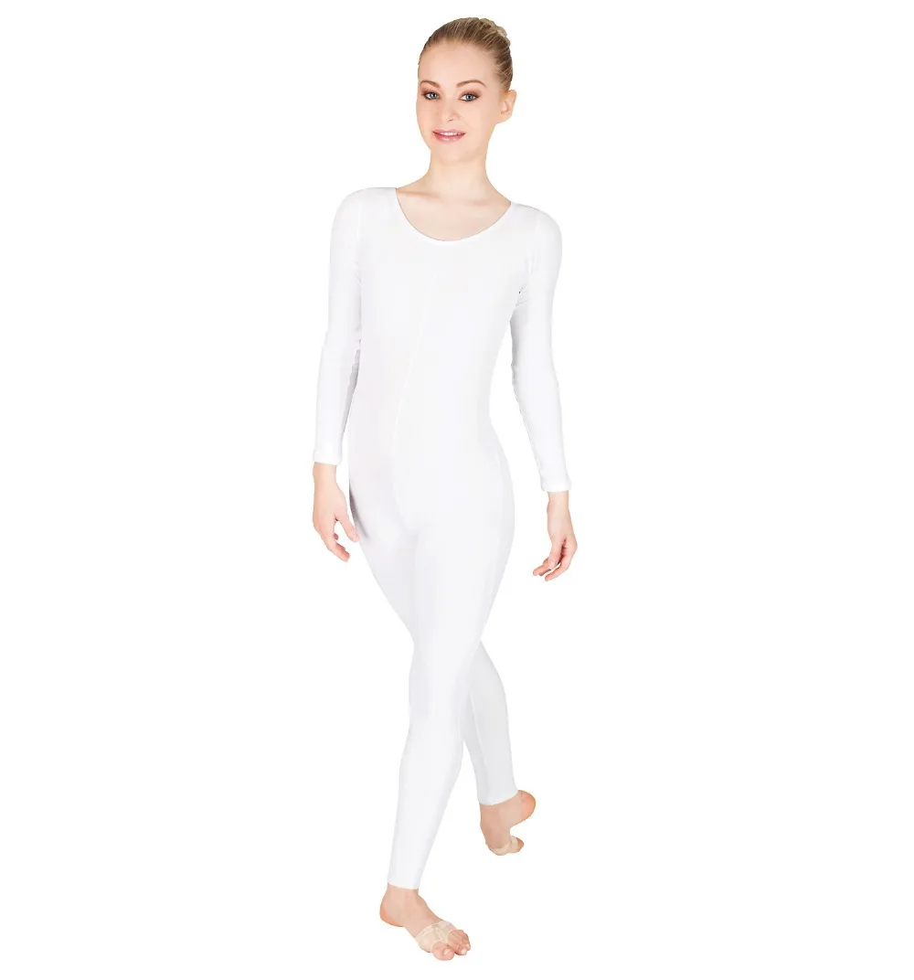 

Speerise Women Long Sleeve Black Dance Unitard For FullBody Gymnastics Unitard Spandex Bodysuits Dance Team Free Shipping