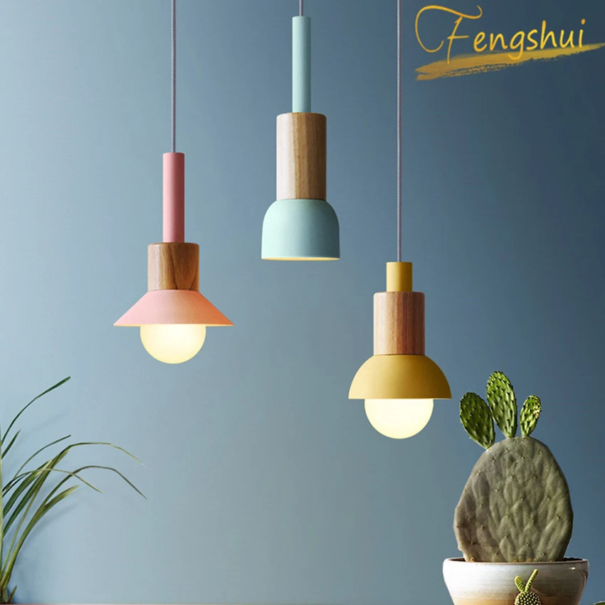 

Modern Minimalist Lamps Nordic Style Warm Interior Decoration Restaurant Small Pendant Lamp Macaron Torch Pendant Lamp Lighting