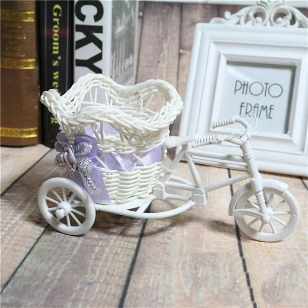 Пластиковый трехколесный велосипед 1 шт. дизайнерская корзина для искусственных