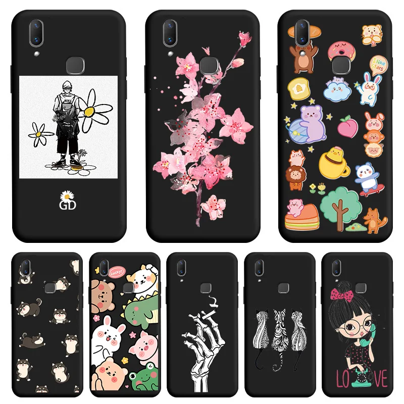

Black Soft TPU Shell For VIVO Y91 Y95 U1 Y93 Y97 Case Silicone Matte Phone Case Cover For VIVO Y91 Y95 Y93 Y97 Personality Case