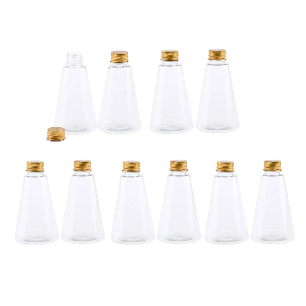 

10x 90mL Empty Travel Cosmetics Bottles Refillable Containers W/ Screw Lids