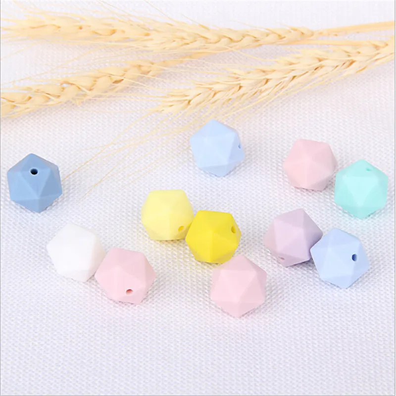 

10 шт./компл. 15 мм, Детские Силиконовые Восьмиугольные бусины «сделай сам», детские ювелирные изделия, Детские аксессуары для ухода, детский П...