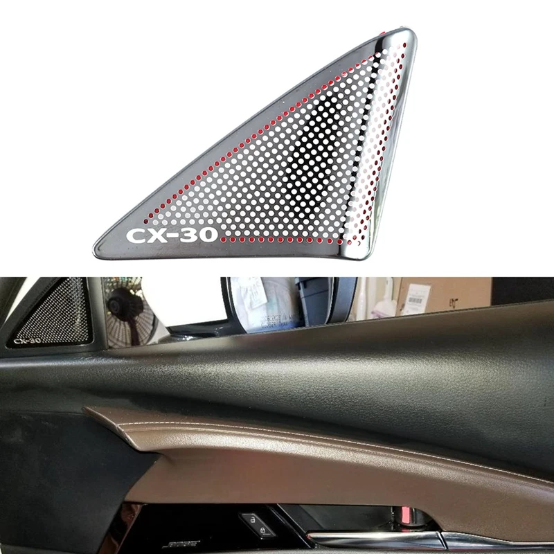 

Car Front Column Speaker Cover A-Pillar o Box Decoration Sticker for CX-30 2020 2021
