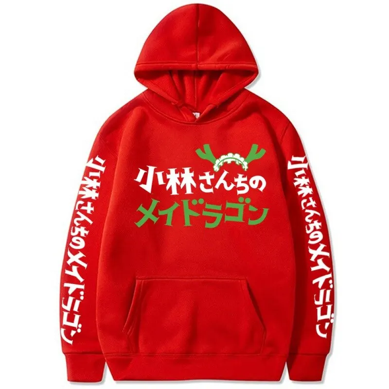 

Autumn Dragon Kawaii Anime Printed Hoodies Men Women Cartoon Costume Oversized Harajuku Sweatshirts Streetwear Boys Girls Coats