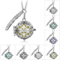 pendant necklace pregnancy balls bola with cage angel ball baby chime hollow out metal chain necklaces pendants for women