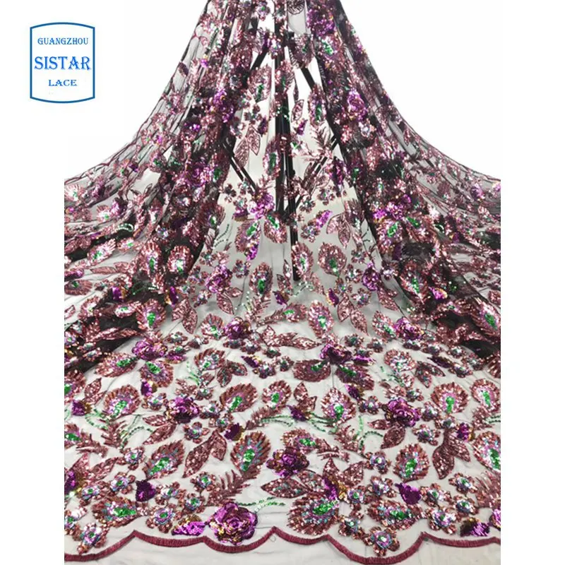 Французская кружевная ткань 2020 последняя африканская с бисером Тюлевая сетчатая