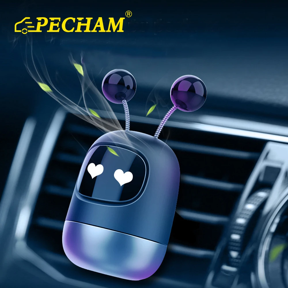 

Car Perfume Air Freshener Cute Robot Car Diffuser Solid Aromatherapy Air Vent Freshener for Auto Interior Decor Accessories