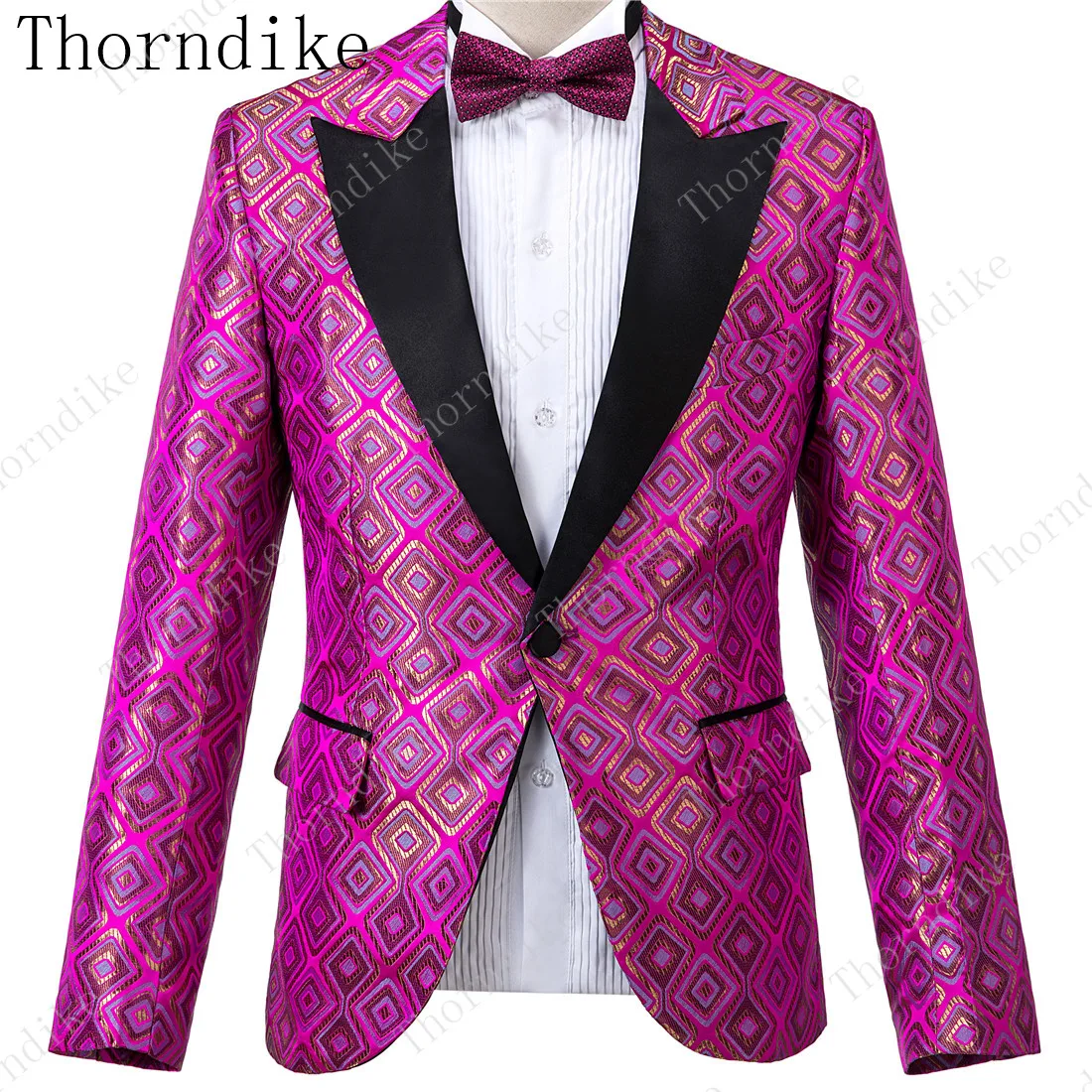 Новинка 2019 мужские костюмы в клетку s Fushia облегающие деловые для жениха смокинг