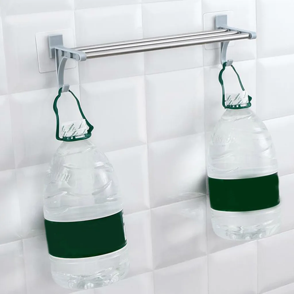 Double Chrome Wall Mounted Bathroom Towel Rail Holder Shelf Storage Rack Bar | Обустройство дома