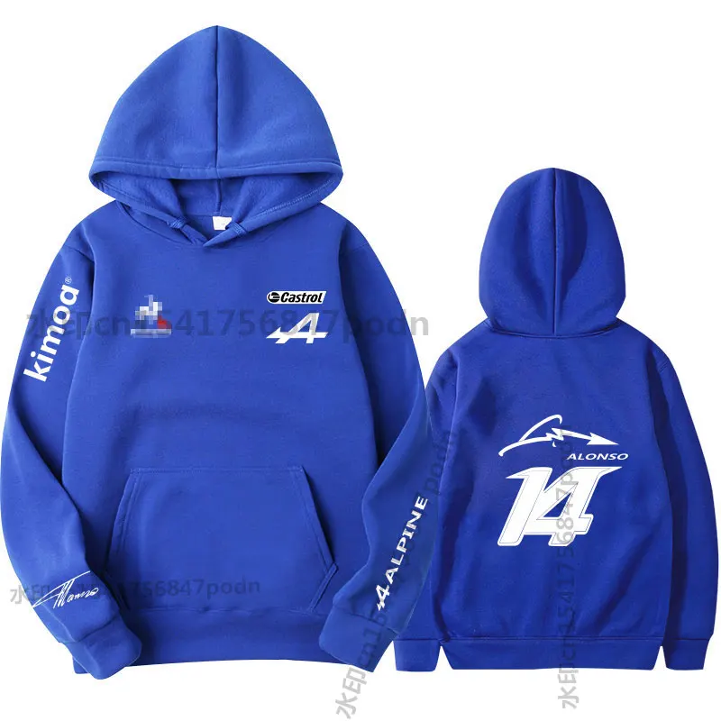 Летняя спортивная одежда для фанатов команды Formula One Racer Alonso F1 Alpine спортивный