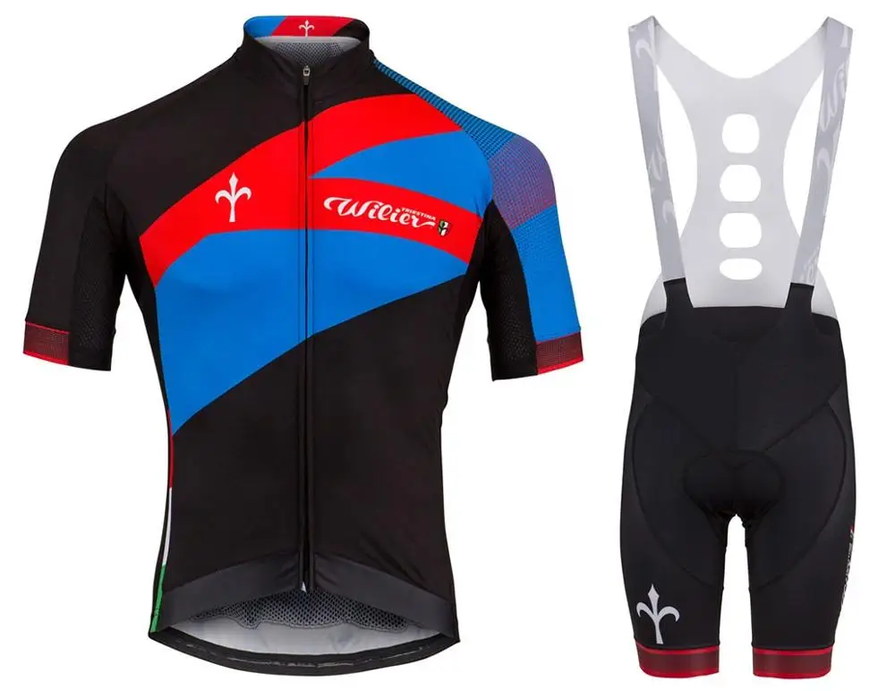 Wilier Spark короткий рукав Велоспорт Джерси нагрудник шорты MTB велосипедная одежда