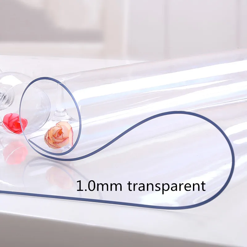 Прозрачная водостойкая Скатерть ПВХ скатерть сплошная масляная стеклянная