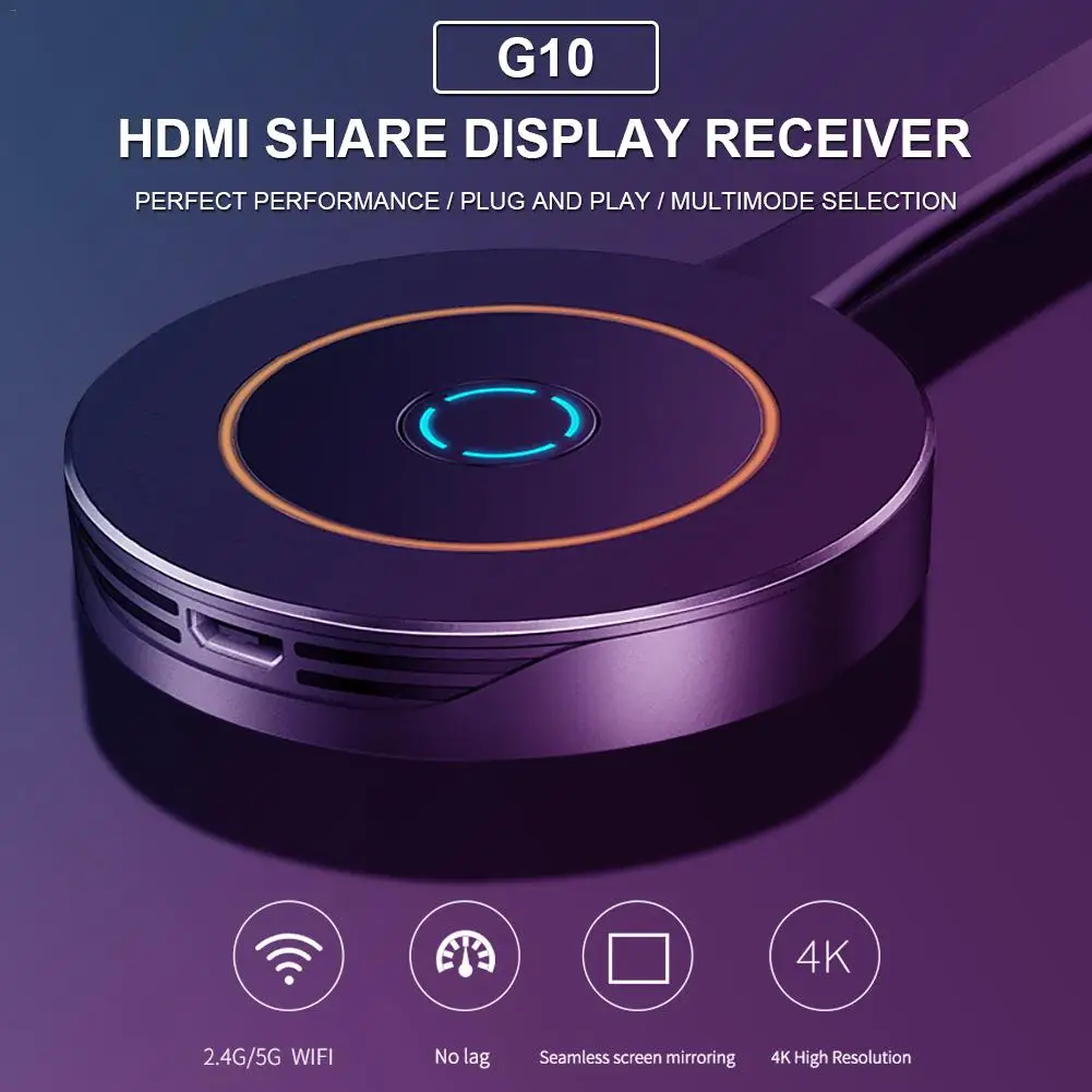 Новый G10 WIFI Дисплей ключ HDMI экран поделиться приемник беспроводной дисплей