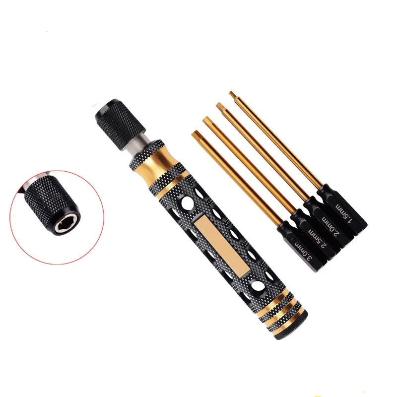 

Allen hexagon screwdriver H1.5/2.0/2.5/3.0mm for RC remote control car SCX10 TRX-4 wrench repair tool