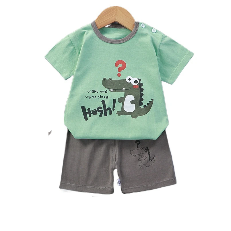 

Summer Boutique Kids Clothing Sets Short Sleeve T-shirts Pants Suits Outfits Boys Cartoon Cotton Child Girls Designer Clothes