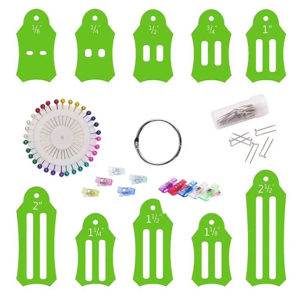 Fabric Maker Set For Sewing Quilting Sasher Tools With Storage Ring And Positioning Needle DIY Making Ribbons Weaving Strips NEW | Дом и сад