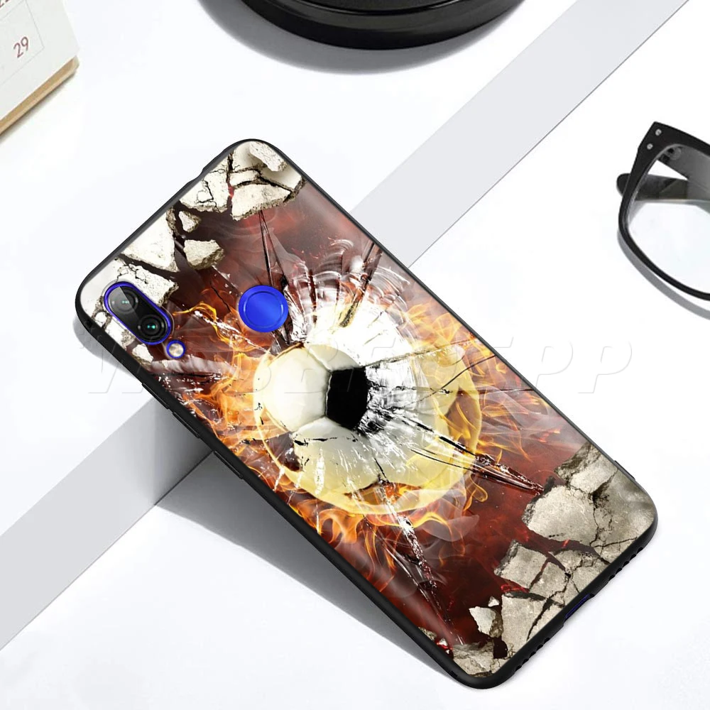 Футбол спортивный чехол для Xiaomi Redmi 4A 4X5 5A 6 6A 7 7A S2 Примечание Go K20 Pro Plus премьер-8 T