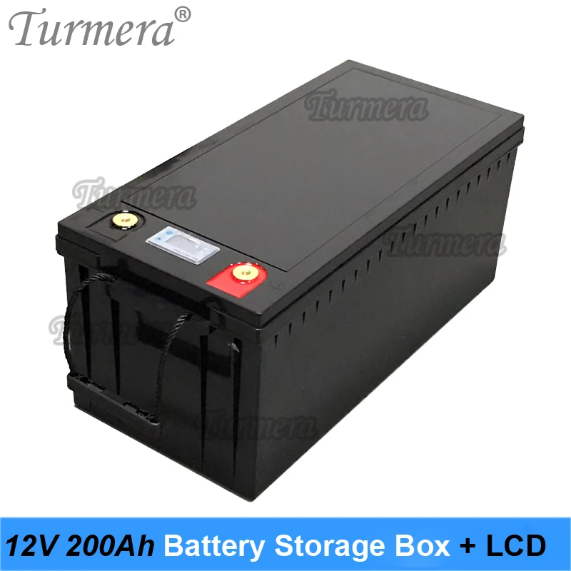 

Turmera 12V Battery Storage Box with LCD Display for 3.2V 200Ah 280Ah 310Ah 320Ah Lifepo4 Battery Solar Energy System or UPS Use
