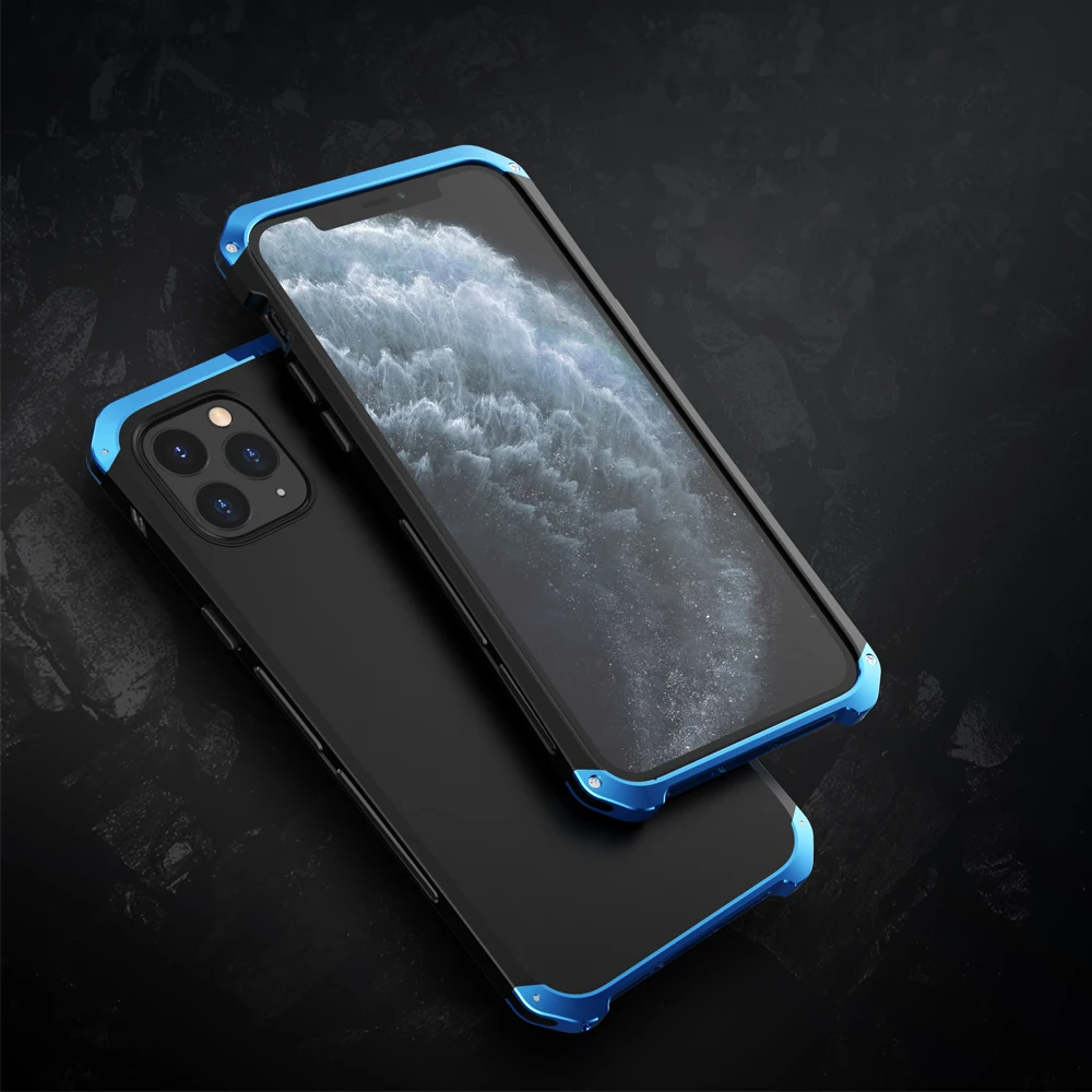 Металлический роскошный армированный чехол для Apple iPhone 11 11Pro 11ProMax противоударный
