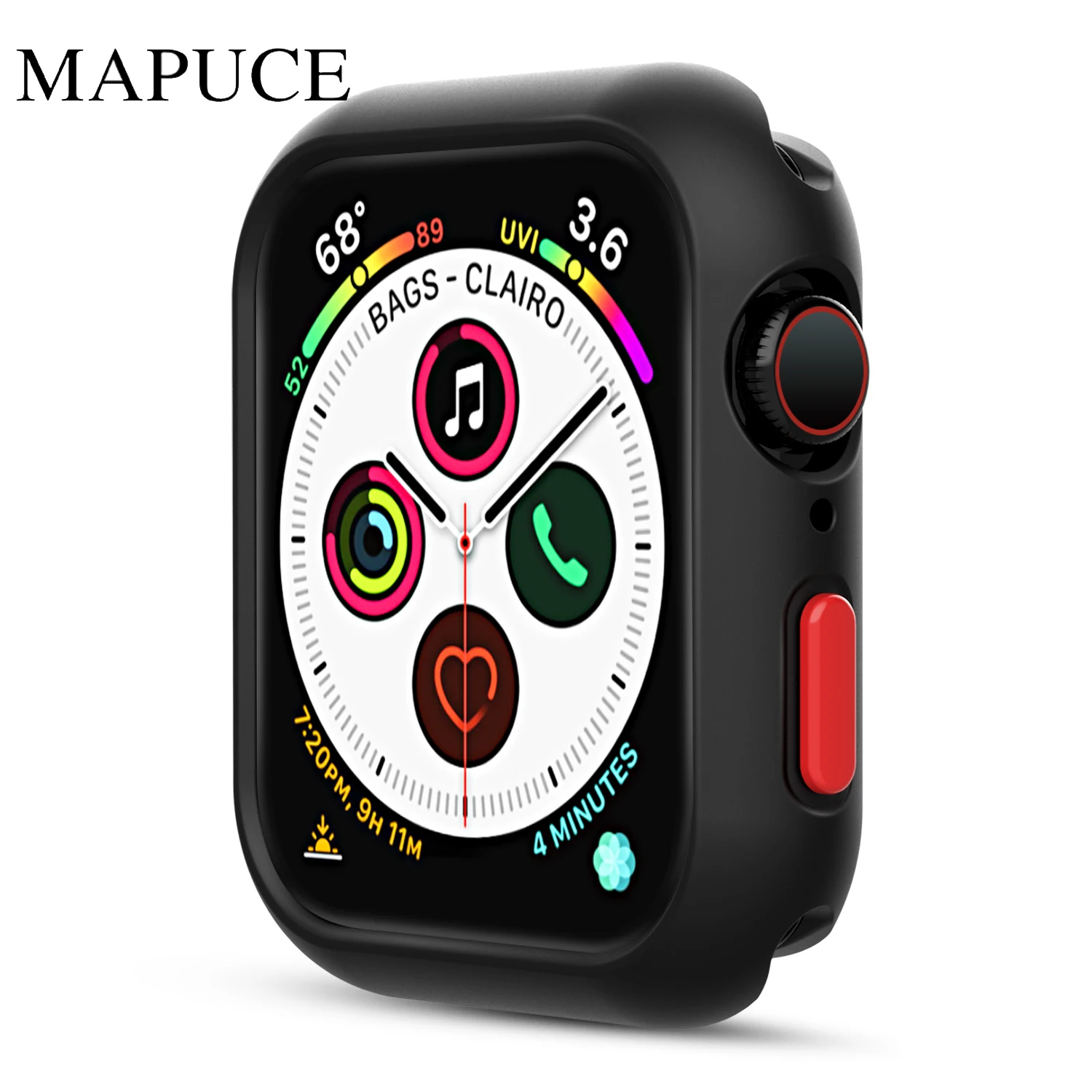 Чехол для часов Apple Watch 6 SE 5 4 40 мм 44 чехол бампер из поликарбоната с защитной