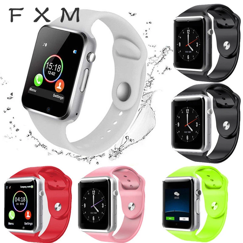 Bluetooth Smart Armbanduhr A1 Telefon для Android samsung iPhone Mann Frauen uhr часы кровяного давления мужские