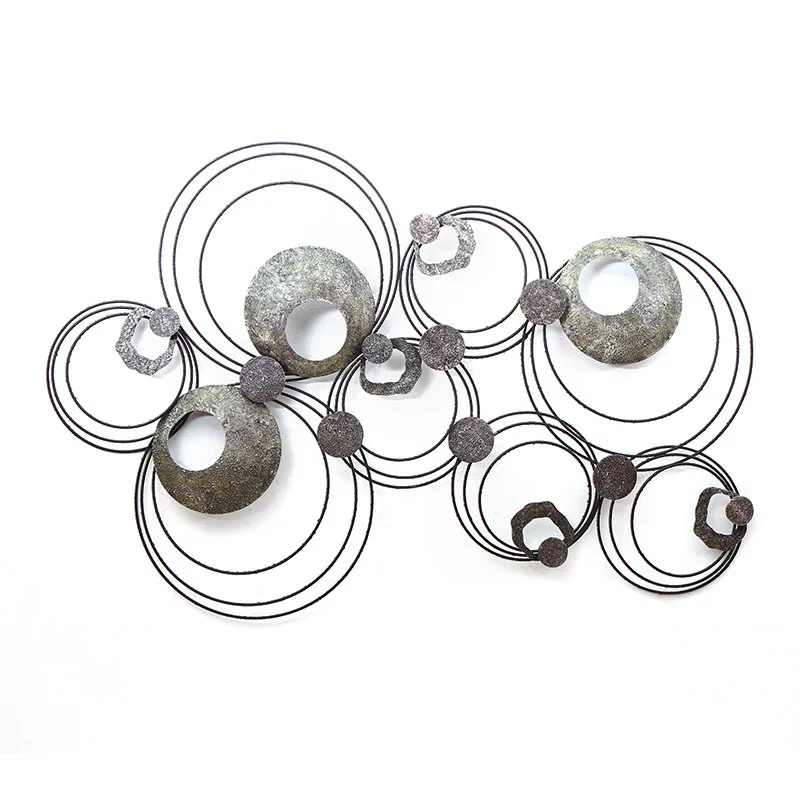 

Nordic Living Room Sofa Background Wall Creative Pendant Wall Decoration Handmade Wrought Iron nordic decoration home