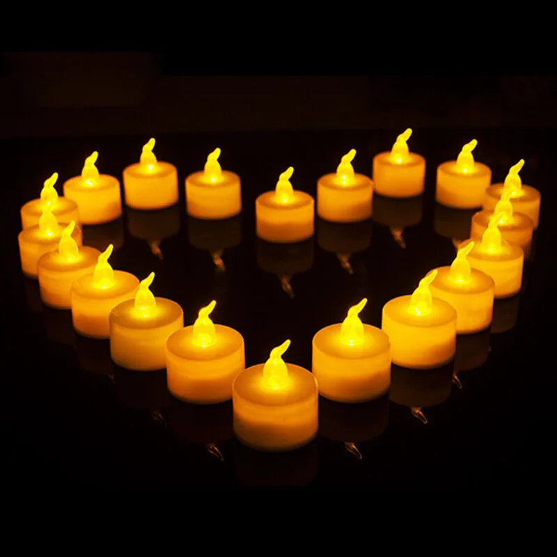 

Светодиодная подсвечник 24 шт., имитация Беспламенного светодиодного чайного освещения, светильник для дома, Рождества, свадьбы, вечеринки, ...
