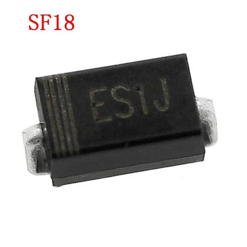 100 шт выпрямительный диод SF18 1A 600V SMA ES1J