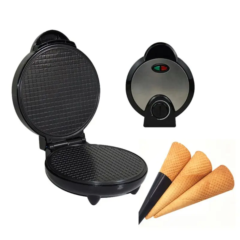 

Retail/Wholesale Round Nonstick Electric Stroopwafel Syrup Waffle Maker Baker Machine Stainless