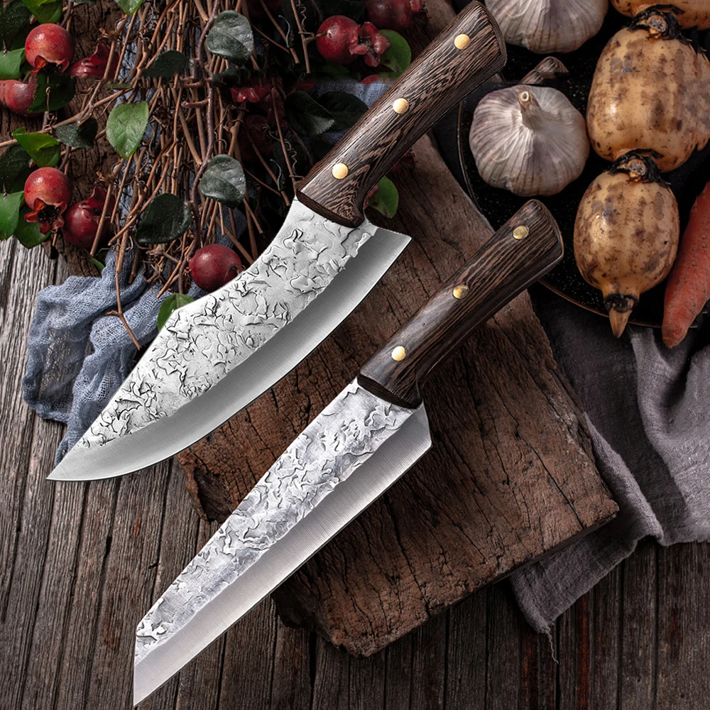 

Forging Boning Knives Meat Cleaver Japanese High Carbon Steel Knife Hand-Made Chef Tang Sliced With Kitchen Butcher Slicing Tool
