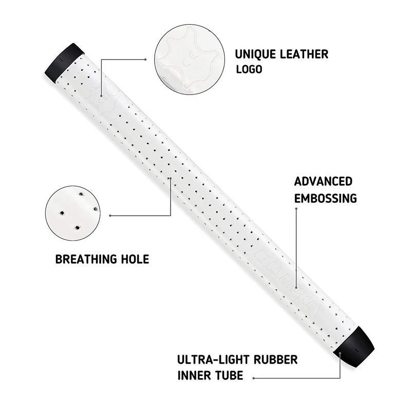 

Wrap Golf Grip Pure Handmade Leather Material Standard Golf Club Grips Putter Grips