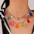 Женское многослойное ожерелье ручной работы, жевательное ожерелье с подвеской в виде сердца и звезды, цепь 