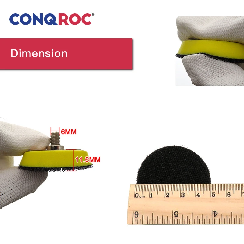 

2 Inch 50mm Sanding Pad Sander Backing Pad M6 Shank Hook and Loop Pneumatic Tool Accessories