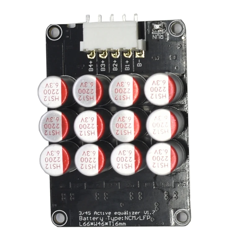 

NEW-3S-4 5A Battery Cells Balancer Universal for LTO LFP Li-Ion Battery Active Equalizer