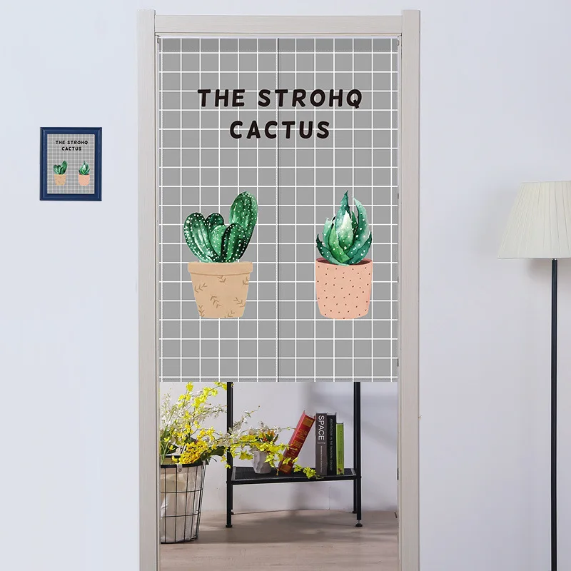 Занавеска на дверь в китайском стиле с рисунком лотоса | Дом и сад