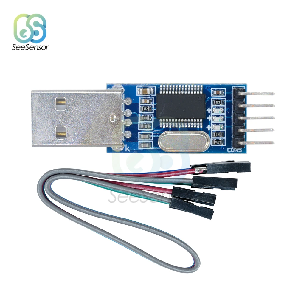 Адаптер преобразователя USB в RS232 TTL модуль платы загрузки PL2303 PL2303HXA