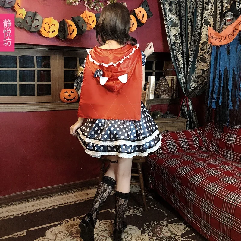 Костюм на Хэллоуин для взрослых женский костюм выступления маленький красный с