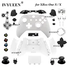 IVYUEEN для контроллера Xbox One S X, сменный Корпус Корпуса, чехол, лицевая панель Dpad кнопки LB и RB RT LT, триггеры, бамперы, батарейный набор