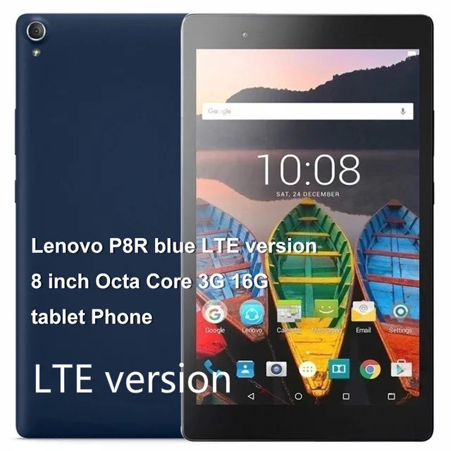 Lenovo P8 8,0 дюймов планшетный ПК Snapdragon 625 2,0 ГГц Восьмиядерный 3 ГБ ОЗУ 16 Гб ПЗУ Android 6,0 wifi/LTE версия 4250 мАч - Комплект: LenovoP8R LTE blue