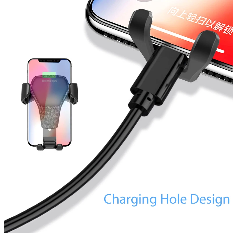 

Gravity Car Phone Holder Auto Interior Stand Air Outlet Vent Clip No Magnetic For Universal MobilePhone GPS System Mount Stable