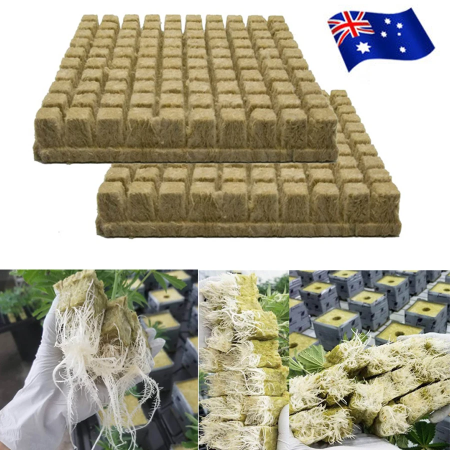 100 кубов Grodan Rockwool листовой блок размножения клонирования семян поднятие гидропоники