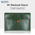 Двухслойная вместительная сумка для ноутбука, чехол из искусственной кожи для MacBook Pro Air 202012131415416