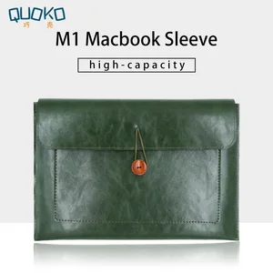 Двухслойная вместительная сумка для ноутбука, чехол из искусственной кожи для MacBook Pro Air 202012131415416