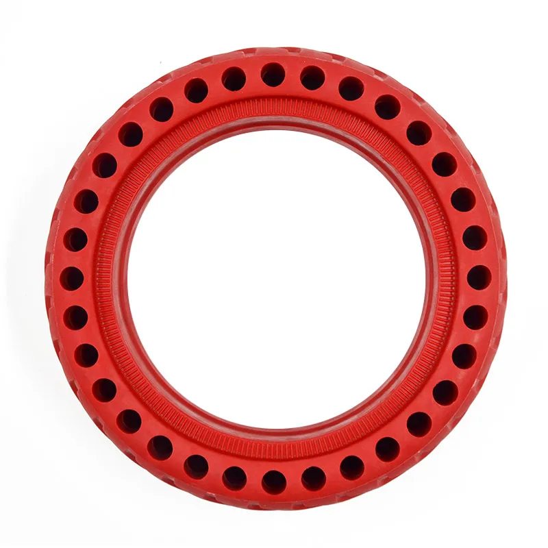 1PC-Red 1 шт. XiaoMi Mijia M365 самокат перфорированный амортизирующий ударопрочные взрывозащищенные Шины пневматическая когда-либо твердая шина - Цвет: 1PC-Red
